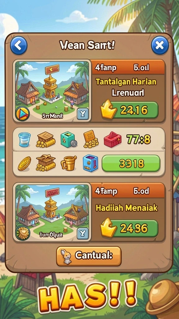marina77 - Menampilkan momen saat pemain menyelesaikan misi bersama.