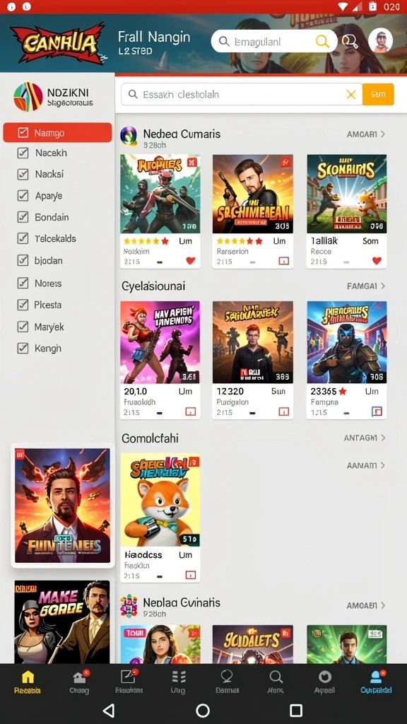 sky99 - Tangkapan layar menampilkan karakter yang telah dikustomisasi dengan menarik.
