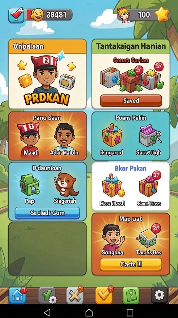 ttt888 - Screenshot 3: Momen seru pemain berkompetisi di mode multiplayer.